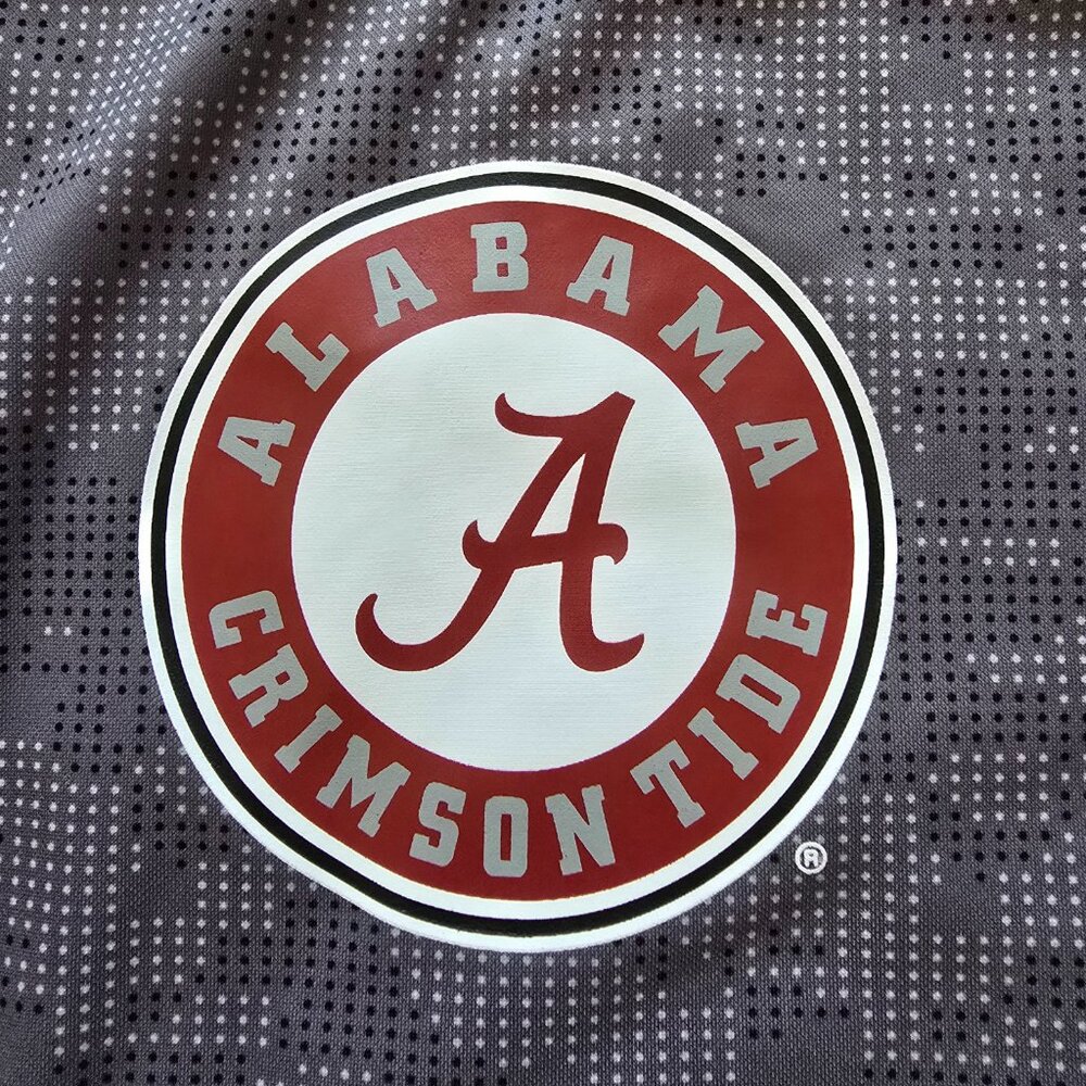 Men’s Large Russell Gray & Red University of Alabama Crimson Tide Performance T